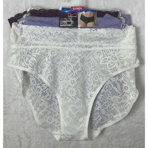 Maidenform 3 Pack Hipster Panties Mid-Rise Full Coverage Multicolor Size XL NEW